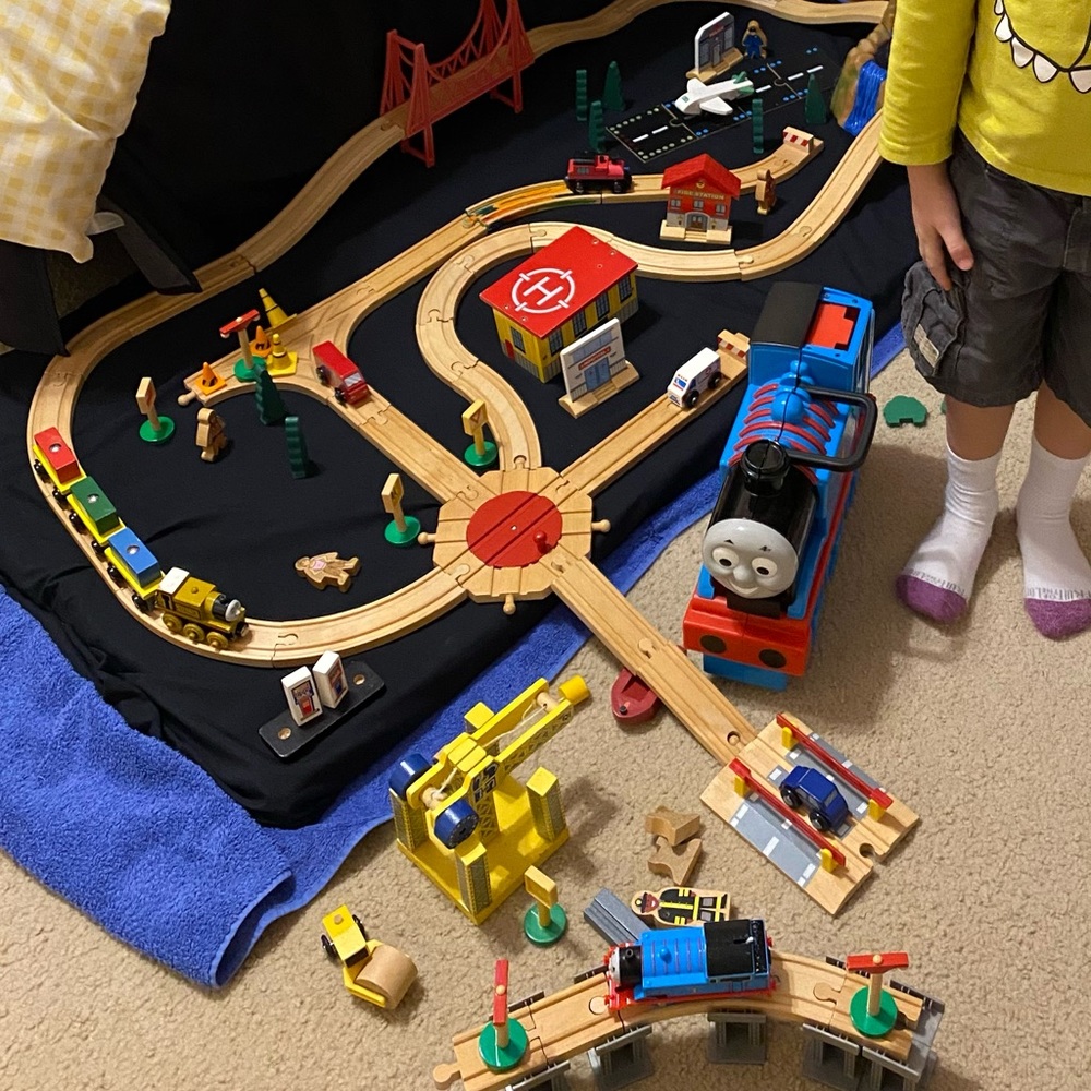 Thomas the Train, Huge Wooden Train Set!